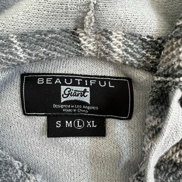 Beautiful Giant Baja Woven Hoodie Men’s Size Large Retro Surf - Picture 5 of 7